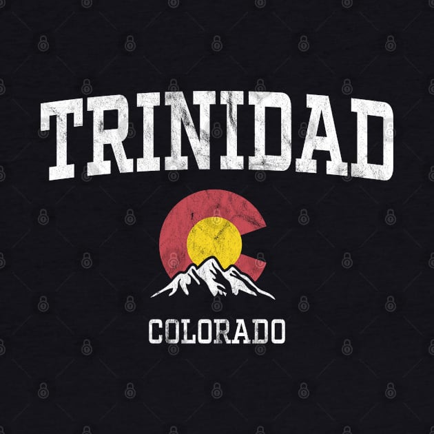 Trinidad Colorado CO Vintage Athletic Mountains by TGKelly